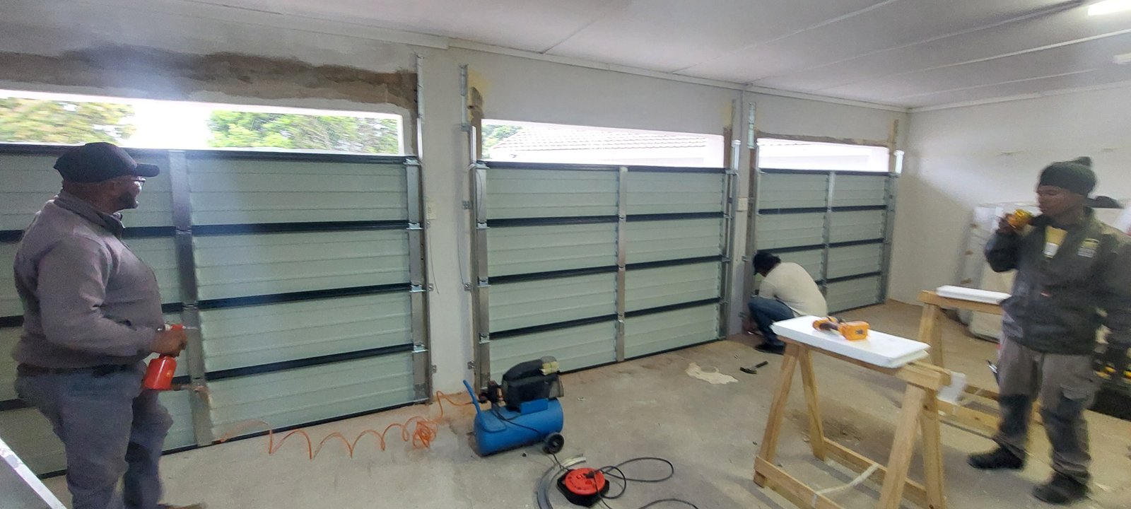 Triple Garage Door - Panel Installation